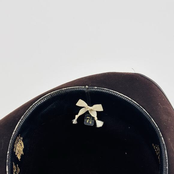 Vintage John B Stetson Co Royal De Luxe Stetson Brown Felt Fedora Hat - Picture 6 of 7